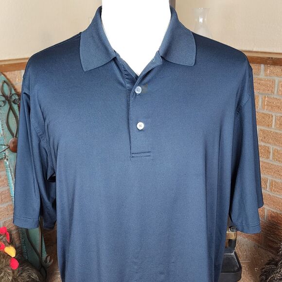 FootJoy FJ Solid Black Polo Shirt Size L - Picture 1 of 6